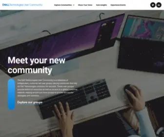 Dtusercommunity.com(The Dell Technologies User Community) Screenshot