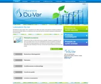 DU-Var.com(Fabrication produits cosmétiques et santé naturels) Screenshot