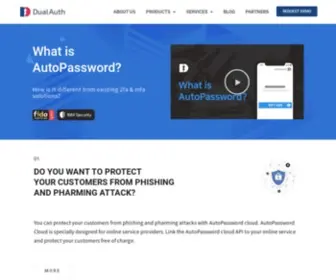 Dualauth.com(Convenience and Security Together) Screenshot