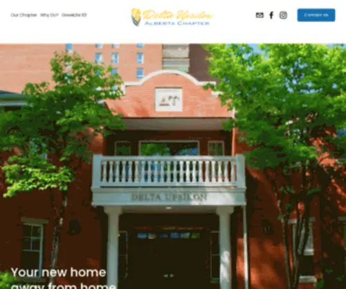Dualberta.com(Delta Upsilon Alberta) Screenshot