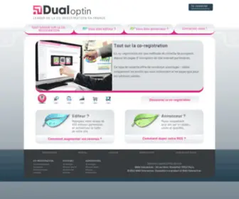 Dualoptin.com(Bienvenue sur Dualoptin) Screenshot