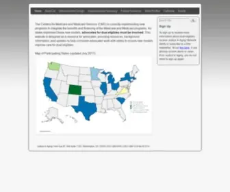 Dualsdemoadvocacy.org(Dual Eligible Integrated Care Demonstrations) Screenshot