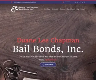 Duaneleechapmanbailbonds.com(Bail Bonds Jacksonville FL) Screenshot