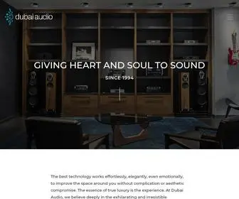 Dubaiaudio.com(Fine Audio & Home Theatre Systems) Screenshot