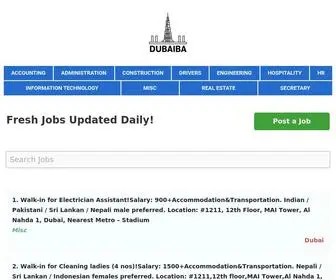 Dubaiba.com(Jobs in Dubai Abu Dhabi and UAE) Screenshot