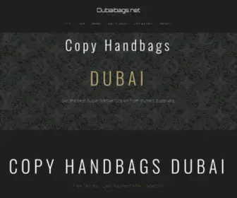 Dubaibags.net(Copy Handbags Dubai) Screenshot