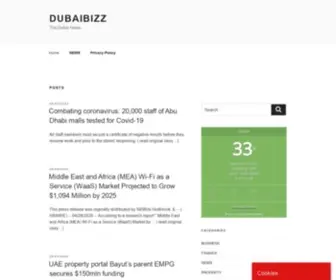 Dubaibizz.net(The Dubai News) Screenshot