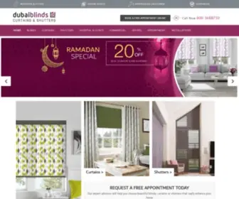 Dubaiblinds.com(Choose blinds & curtains at Home) Screenshot