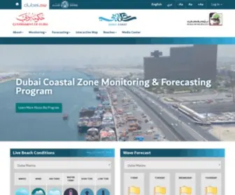 Dubaicoast.ae(Dubai Coastal Zone Monitoring Program) Screenshot