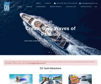 Dubaid3Yacht.com(Luxury Yacht Rental Dubai) Screenshot