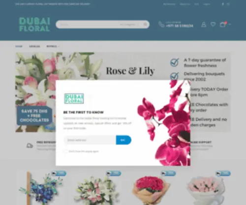 Dubaifloral.com(Upscale and Posh Flower Shop Dubai) Screenshot