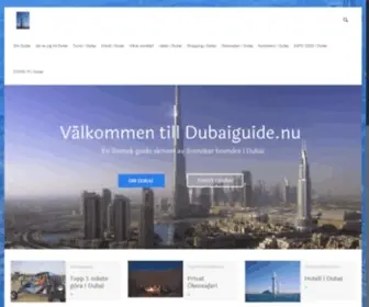Dubaiguide.nu(Svensk guide till Dubai) Screenshot