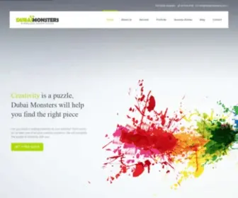 Dubaimonsters.com(Web Design Dubai) Screenshot