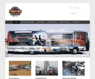 Dubaimotorhomerentals.com(Prestige Motorhome) Screenshot