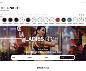 Dubainight.com(NightClubs in Dubai) Screenshot