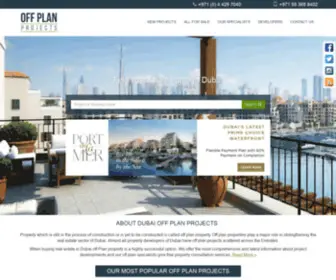 Dubaioffplanprojects.com(Off Plan Property Projects in Dubai) Screenshot