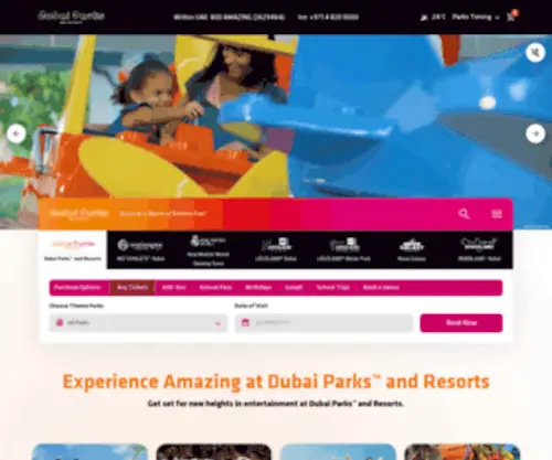 Dubaiparksandresorts.com(Theme Parks) Screenshot