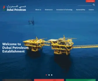 Dubaipetroleum.ae(Dubai Petroleum) Screenshot