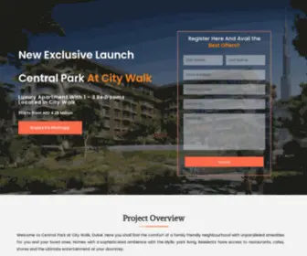 Dubaipropertylaunches.com(Meraas central park) Screenshot