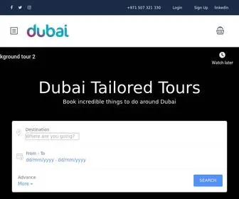 Dubaitailoredtours.com(Private Dubai Tours) Screenshot