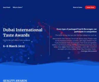 Dubaitasteawards.com(Dubai International Taste Awards) Screenshot