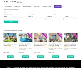 Dubaivacationhomes.com(Dubai Vacation Homes) Screenshot