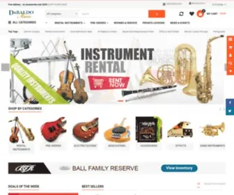 Dubaldomusic.com(Shop Musical Instruments and Equipment) Screenshot