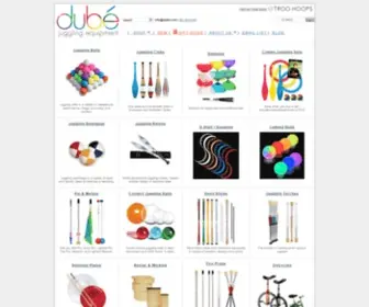 Dube.com(Dubé Juggling Equipment) Screenshot