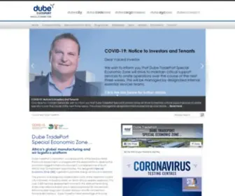 Dubetradeport.co.za(Dube Tradeport) Screenshot