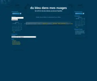 Dubleudansmesnuages.com(Du bleu dans mes nuages) Screenshot