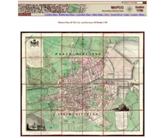 Dublin1798.com(Map Of Dublin 1798) Screenshot