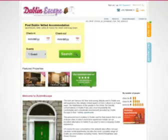 Dublinescape.com(Dublin apartments) Screenshot