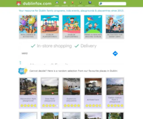 Dublinfox.com(Your resource for Dublin playgrounds) Screenshot