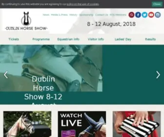 Dublinhorseshow.ie(The Horse Show) Screenshot