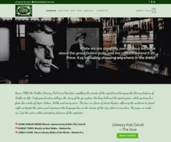 Dublinpubcrawl.com(Dublin Literary Pub Crawl) Screenshot