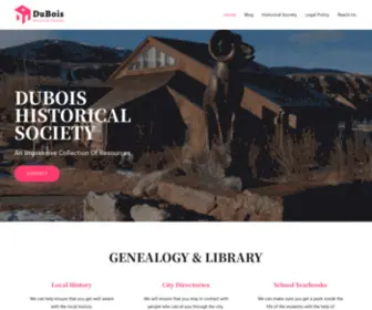 Duboishistoricalsociety.com(DuBois Historical Society) Screenshot