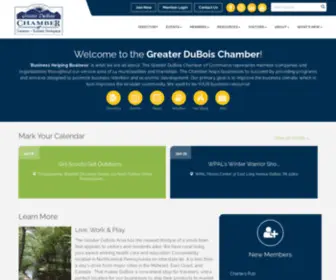 Duboispachamber.com(Greater DuBois Chamber of Commerce) Screenshot