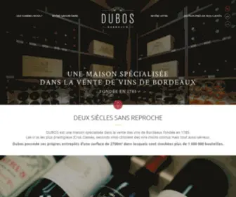 Dubos.com(Négociant bordeaux Négoce Bordeaux vins de Bordeaux) Screenshot