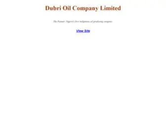 Dubri.com(DUBRI OIL COMPANY LIMITED) Screenshot