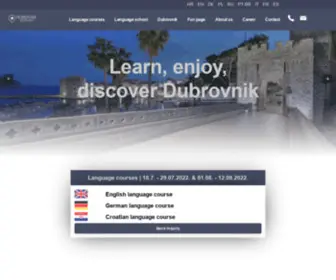 Dubrovnik-Language-School.com(Language courses in Dubrovnik Language school in Croatia) Screenshot