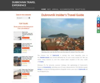 Dubrovnik-Travel-Experience.com(Dubrovnik Travel Information) Screenshot