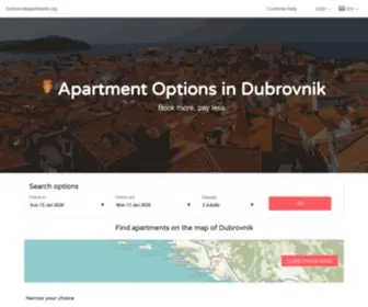 Dubrovnikapartments.org(Top 200 Apartments to Rent in Dubrovnik (Croatia)) Screenshot