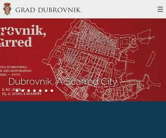 Dubrovnik.hr(Službene stranice Grada Dubrovnika) Screenshot