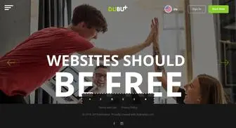 Dubuplus.com(Free Responsive Website Builder) Screenshot