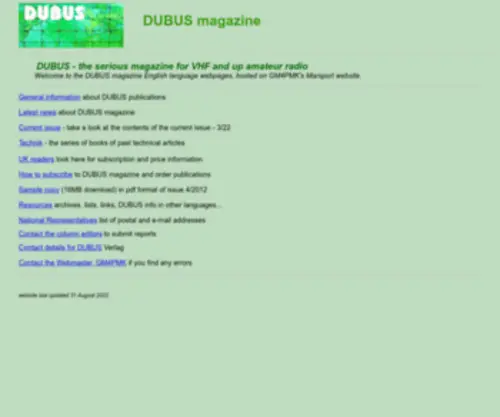 Dubus.org(DUBUS) Screenshot