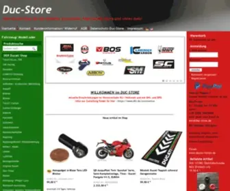 Duc-Store.de(Der Ducati Shop für Technik Ersatzteile Zubehör) Screenshot
