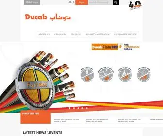 Ducab.com(DUCAB Cable Manufacturing Company) Screenshot