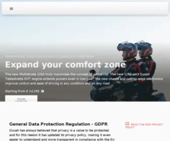 Ducati.co.uk(Ducati) Screenshot