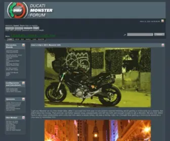 Ducatimonsterforum.org(PHP) Screenshot