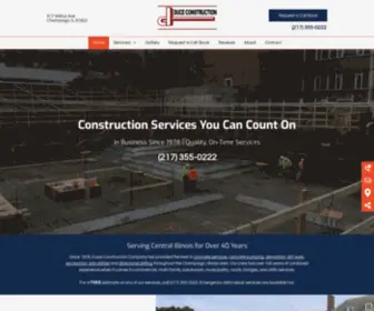 Duce-Construction.com(Duce Construction Company) Screenshot